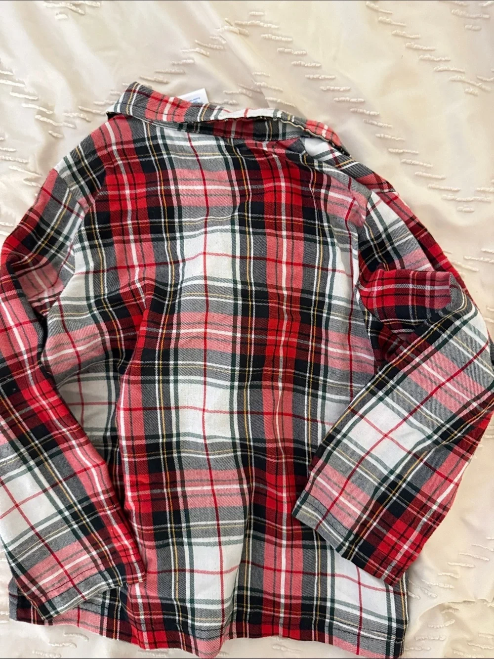 Kids Red Plaid Pajama Set
